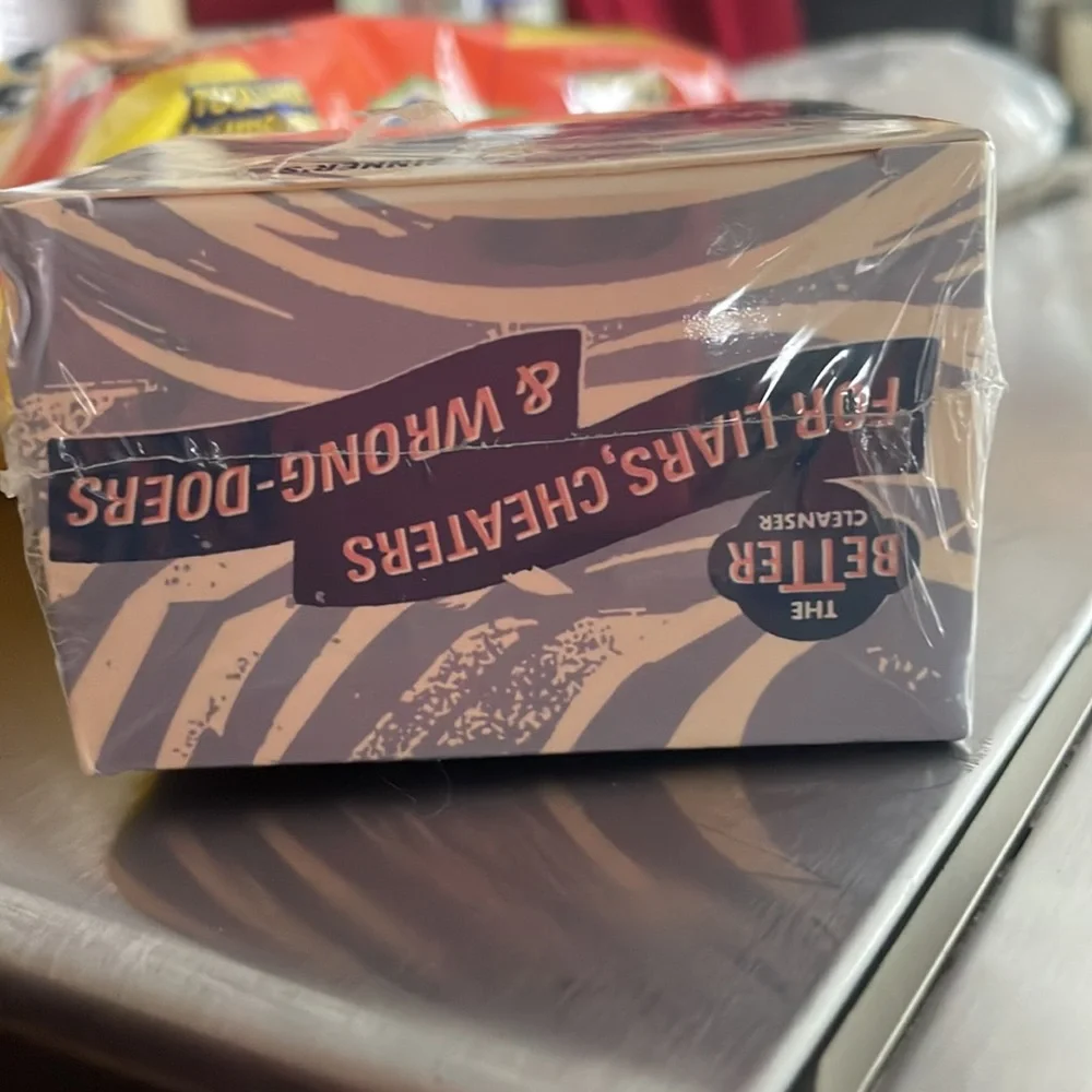 Humorous wash away sins towelettes